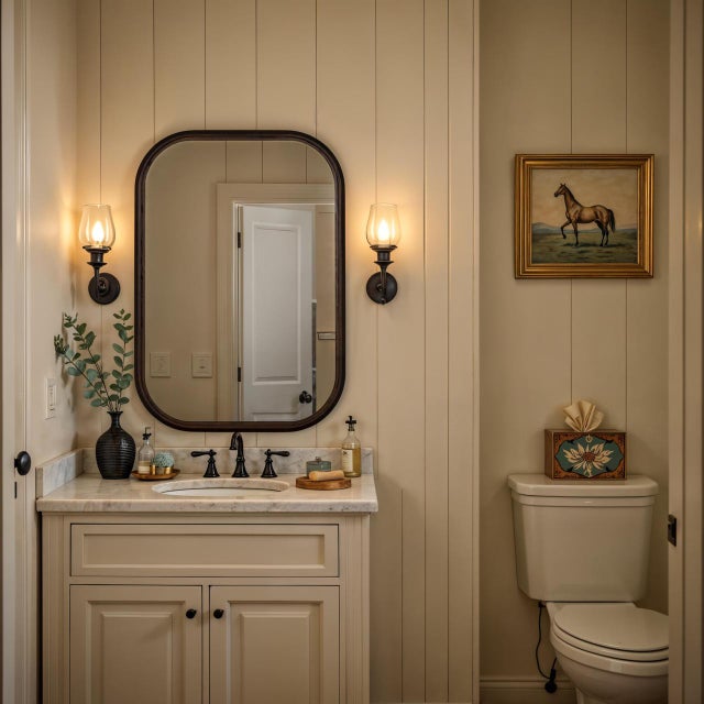 Jude Rounded Edge Wall Mirror, Espresso For Sale - Image 10 of 10