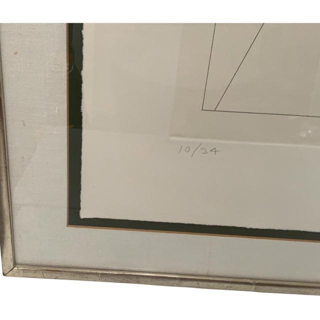 Drawing/Sketching Materials Vintage Ronald Davis “Rotation-Tilt” Limited Edition Geometric Print Signed Ltd. Ed. 10/34 Usa 1980 For Sale - Image 7 of 8