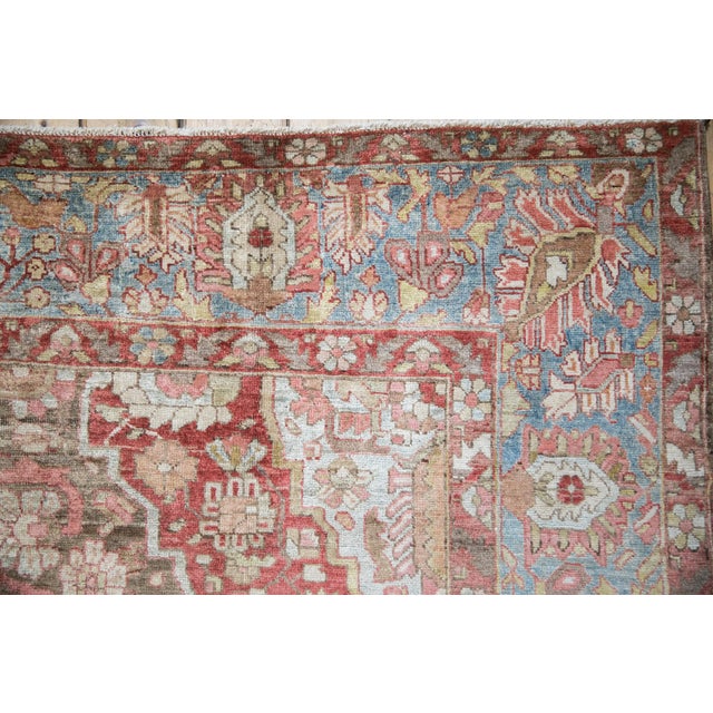 Antique Distressed Sarouk Carpet - 7'1" x 10' For Sale - Image 12 of 12