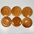 1950s Vintage Southwestern Folk Art Boho Chic Peruvian Terra Cotta Salad Plates - Set of 6. For Sale - Image 11 of 12