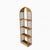 Vintage 1970s Arched Rattan & Cane Étagère, Four-Tier Shelf For Sale - Image 9 of 18