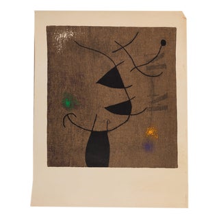 Joan Miro, Woman and Bird, Lithograph For Sale