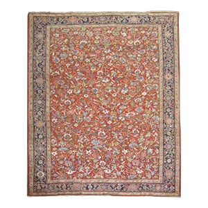 Early 20th Century Antique Jewel Toned Heriz Rug, 9'8'' X 12'