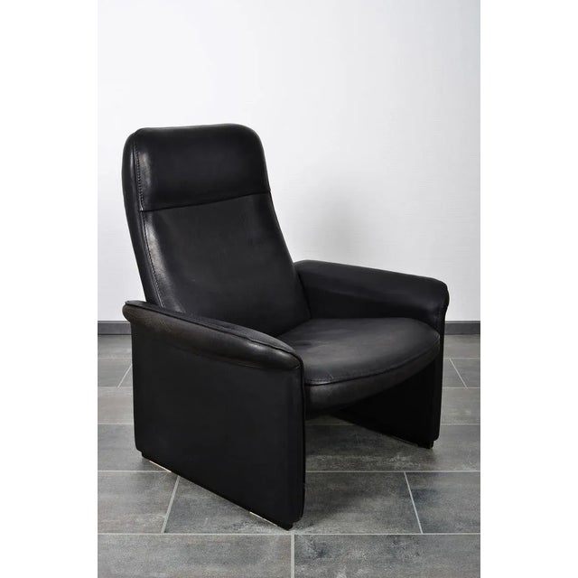 Black Leather DS50 Armchair from de Sede, 1980s, in Flawless conditions. Designed 1970 to 1979 This piece has an...