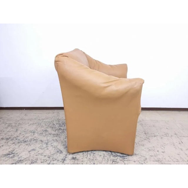 Cassina Cassina Tentazionione Armchair Cognac #1 Real Leather Armchair from Designer Mario Bellini in the Color Cognac For Sale - Image 4 of 13