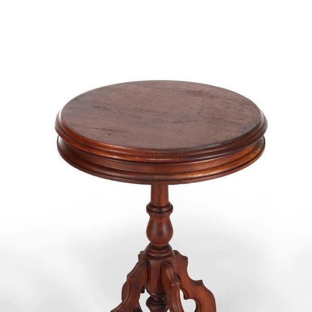 Antique Victorian Walnut Drink Stand C1900 For Sale - Image 4 of 9