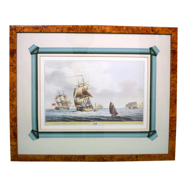 A Frigate With a View of the Needles 1806 Print For Sale