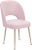 Metal Swell Blush Velvet Chair For Sale - Image 7 of 7