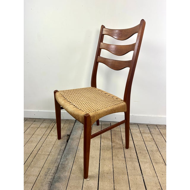 1960s Vintage Danish Dining Chairs by Arne Wahl Iversen, 1960s, Set of 8 For Sale - Image 5 of 13