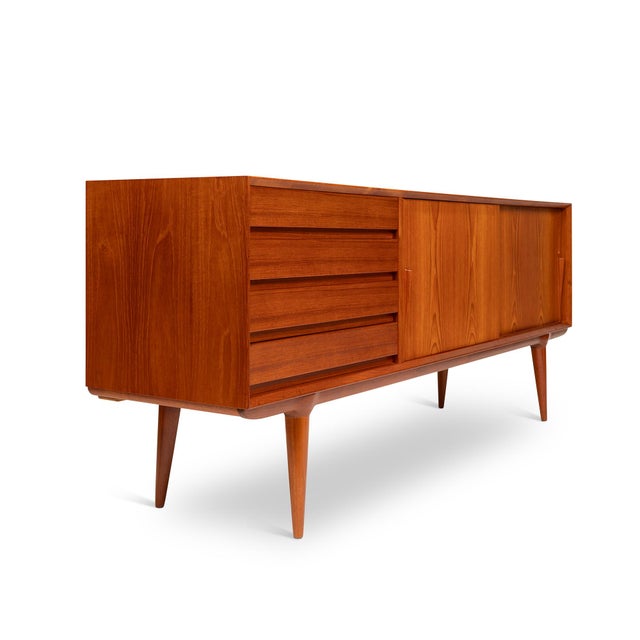 Vintage Danish Mid-Century Omann Jun Møbelfabrik Model 18 Credenza 1960s For Sale In San Francisco - Image 6 of 12