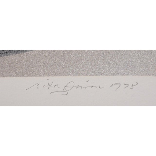 Artist: Rita Simon Title: Chance Encounter Medium: Screenprint Signed: Hand Signed Edition: From the edition of 300...