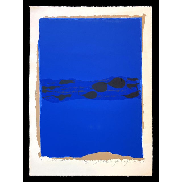 Adja Yunkers, Parev III / Chant d'Un Oiseau, 1973 Screenprint, Abstract Expressionism For Sale - Image 6 of 6