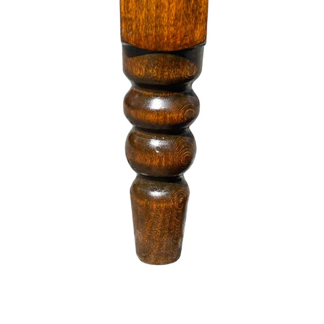 Early 19th Century Antique Tiger Maple & Cherry New York One Drawer Work Table For Sale In Boston - Image 6 of 12