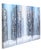 Abstract City Pulse - Original Textured Abstract Cityscape Oil Painting Triptych For Sale - Image 3 of 9