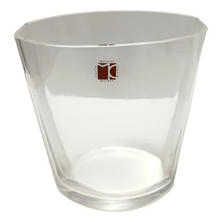 Transparent Murano Glass Vase by Carlo Moretti, Italy, 1990s For Sale