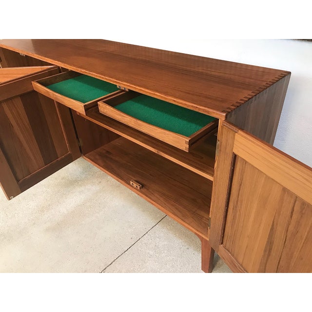 Vintage Danish Solid Teak Sideboard, 1960s For Sale - Image 6 of 18