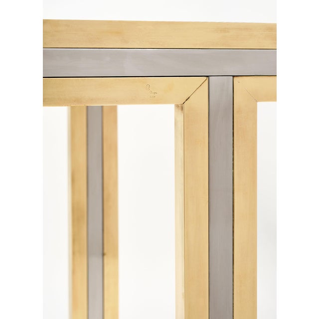 Metal 1970s Romeo Rega Signed Console Table For Sale - Image 7 of 10