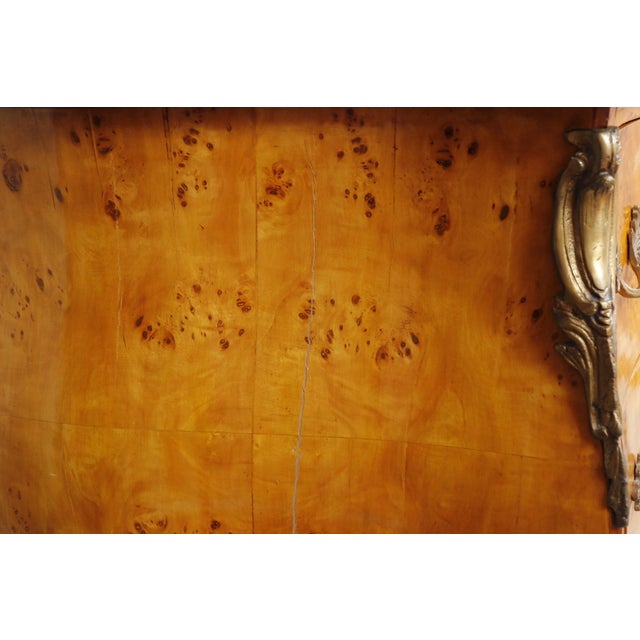 Wood 20th Century Louis XV Style Bombe Commode For Sale - Image 7 of 11