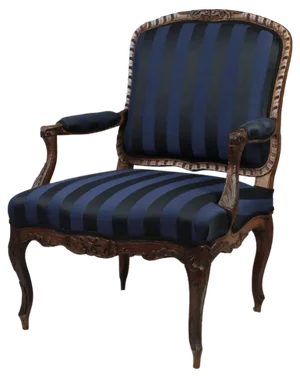 Vintage Rococo Beech Armchair