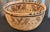 Tan Vintage Native American Style Handwoven Coiled Basket With Geometric Design, C. 1960 For Sale - Image 8 of 12