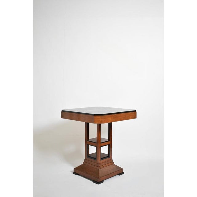 Amsterdam School Pedestal Table, 1920s For Sale - Image 3 of 6