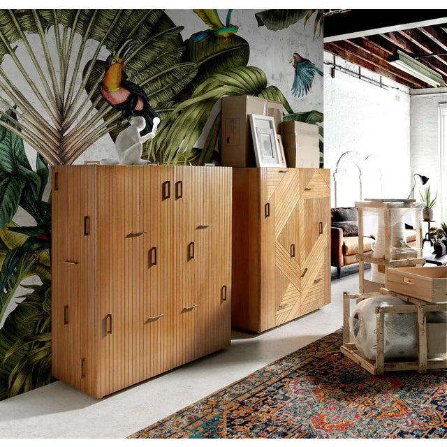 Tauro Wooden Cabinet by Lola Glamour Dimensions: D 42 x W 126 x H 134 cm Materials: Wood.