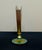 Steuben Antique Frederick Carder Steuben Gold Aurene Green Leaf Vine Art Nouveau Fan Vase #6297 For Sale - Image 4 of 12