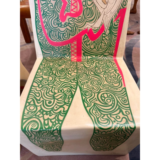 Vintage Pair of Man and Woman Fiberglass "Chairacters" by Altina Schinasi For Sale - Image 12 of 12