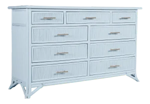 Aruba Nine-Drawer Dresser - Blue