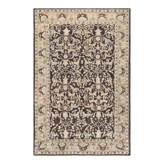 Revival Handwoven Agra-Inspired Wool Rug For Sale