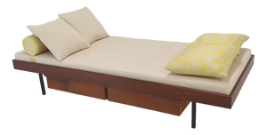 Mid-Century Teak Daybed with Dedar Cushions, 1960s