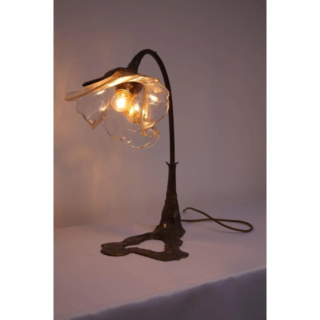 Metal Brutalist Table Lamp by Lothar Klute, Germany, 1984 For Sale - Image 7 of 11