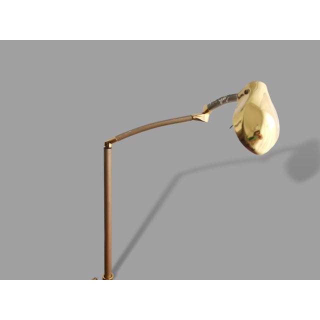 Goldenrod Vintage Adjustable Swing Arm Floor Lamp, 1970s For Sale - Image 8 of 18