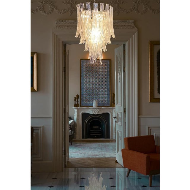 Large Italian Murano Glass Chandeliers, 1990s, Set of 2 For Sale - Image 13 of 17