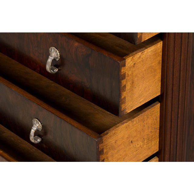 1930s French Art Deco Rosewood Chest of Drawers For Sale - Image 11 of 18
