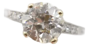Mid 20th Century Round Diamond Ring, Size 5
