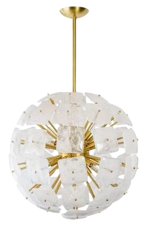 "Nova" Sputnik Style Rock Crystal Chandelier, Limited Edition by Marcelo Bessa