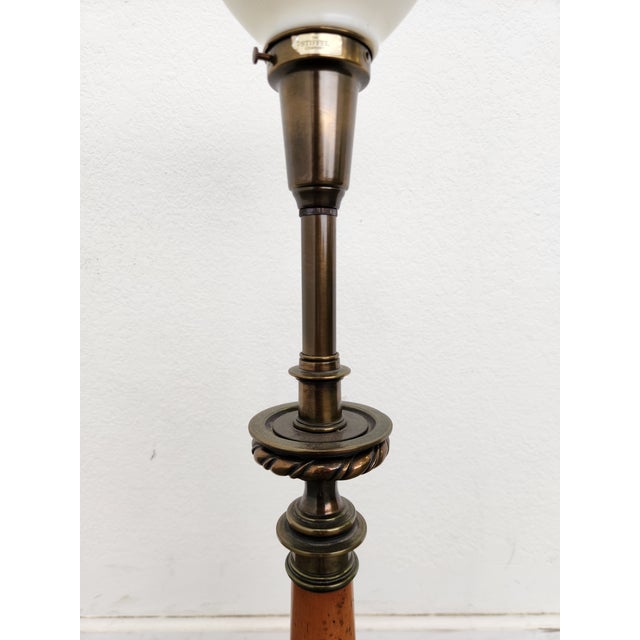 1970s Vintage Stiffel Torchiere Table Lamp For Sale - Image 5 of 8