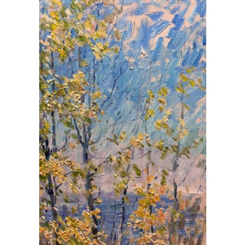 Georgij Moroz, Autumn, Oil on Canvas For Sale - Image 3 of 9