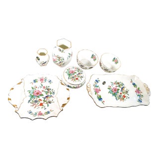 1960s Aynsley Pembroke Bone China Set- 8 Pieces For Sale
