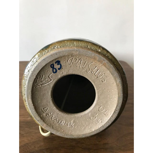 Mid-Century Modern Olive and Amber Dl/35 Table Lamp by Linnemann-Schmidt for Palshus, 1960s For Sale - Image 3 of 7