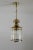 Italian Brass and Glass Pendant Lamp, 1970s For Sale - Image 12 of 14