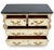 French Provincial Late 20th Century Thomasville French Provincial Painted & Distressed Marble Top Bombe Commode For Sale - Image 3 of 13