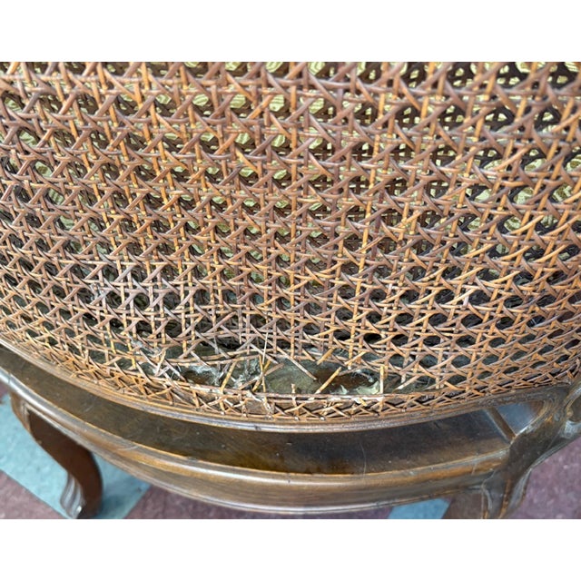Mid Century Hendrix Allardyce Key West Caned Bergere Chair For Sale - Image 10 of 10