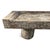 Early 21st Century Vintage Modern Rustic Slab Three Pillar Bench For Sale - Image 5 of 7
