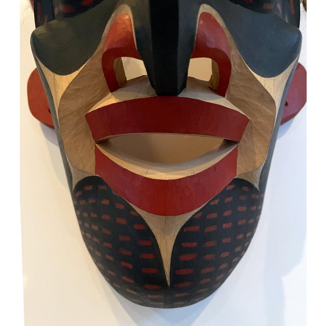 Carved Tribal Mask from Pacific Northwest Coast by David Frankel For Sale In Atlanta - Image 6 of 9