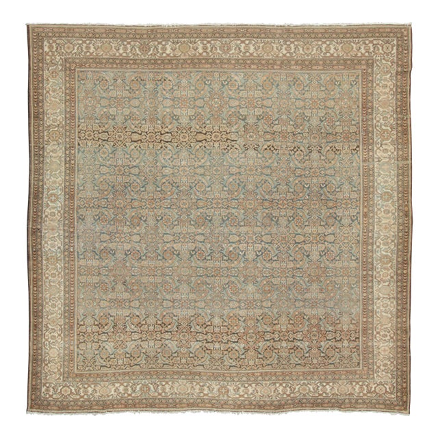 Antique Persian Malayer Rug With Ornate Colorful Floral Geometry - Rug & Kilim For Sale