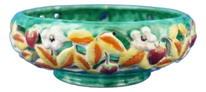Vintage Ceramic Centerpiece Vase by Michael Powolny, 1920s