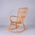 Mid-Century Italian French Riviera Curved Rattan and Bamboo Rocking Chair, 1970s For Sale - Image 9 of 18