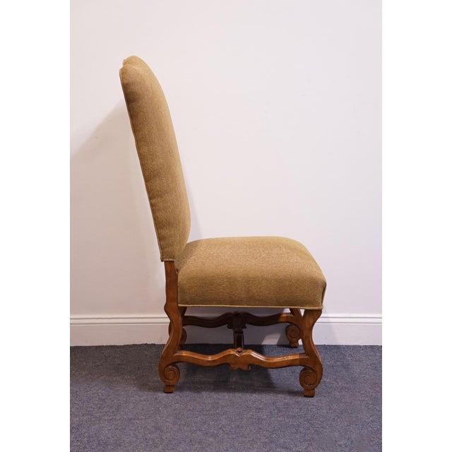 Late 20th Century Century Furniture Rustic Old World Transitional Upholstered Dining Side Chair 52-541 For Sale - Image 5 of 10